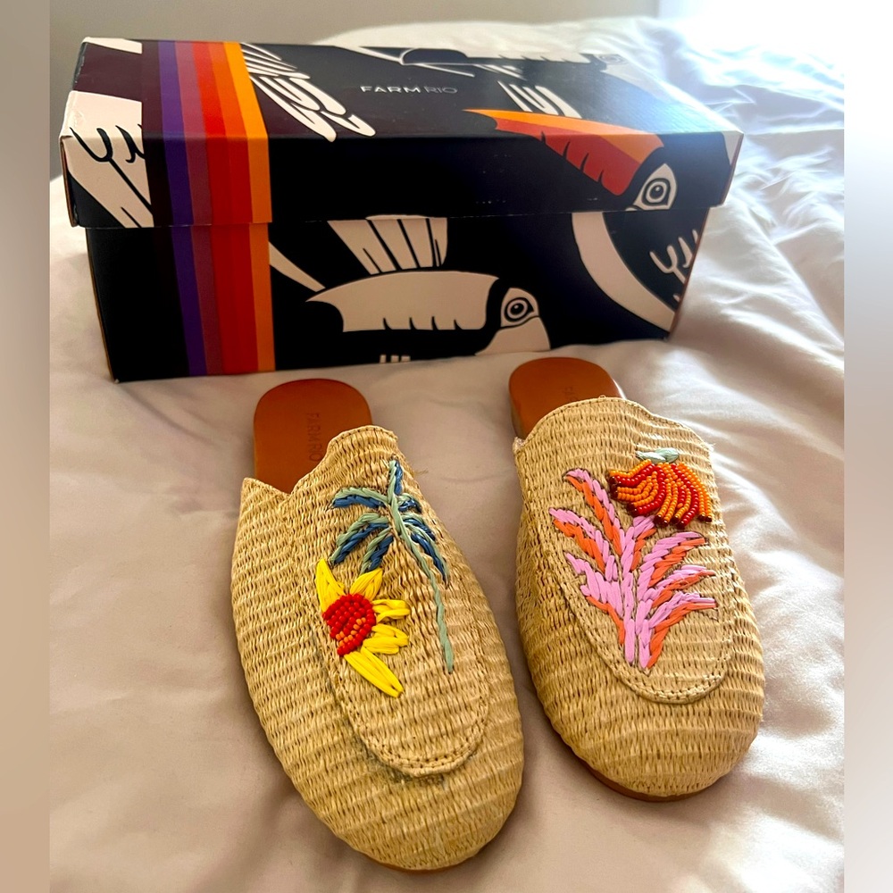 FARM Rio Mules - NEVER WORN!